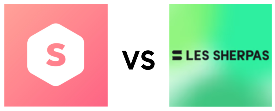 Superprof vs Les Sherpas. Vainqueur : Superprof.